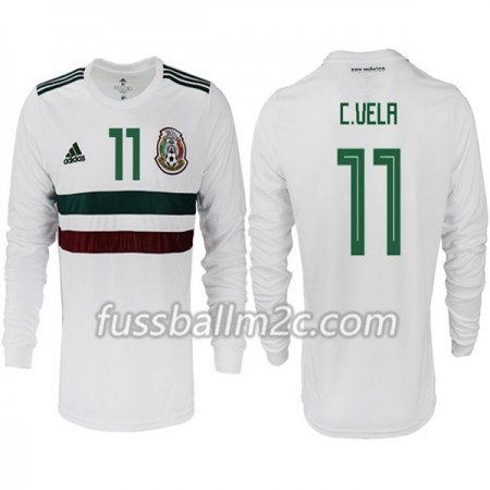 Fußballtrikots Mexiko C.VELA 11 Auswärts Trikotsatz WM 2018 Langarm